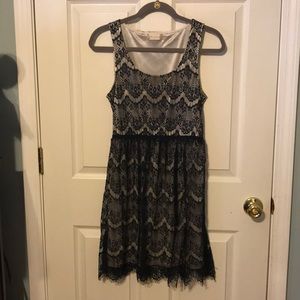 Altar’d State Navy Lace Medium Dress